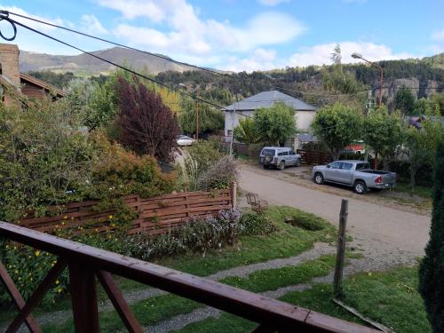 발코니/테라스, Habitacion privada en cabaña compartida "Los Cordobeses" (Habitacion privada en cabana compartida "Los Cordobeses") in 산 마르틴 데 로스 안데스