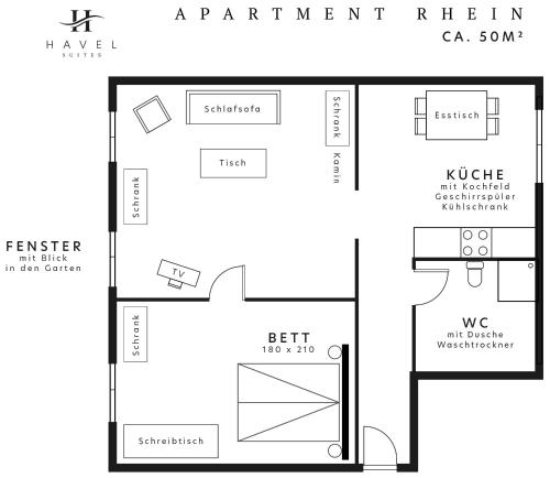 Havel Suites Room Type - One-Bedroom Apartment