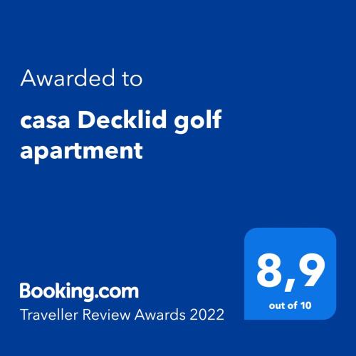  casa Decklid golf apartment in Alhama de Murcia
