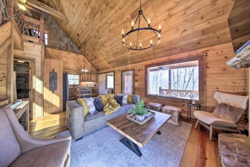 Stunning Escape with Loft, Hot Tub and Mtn Views! in Morganton, USA