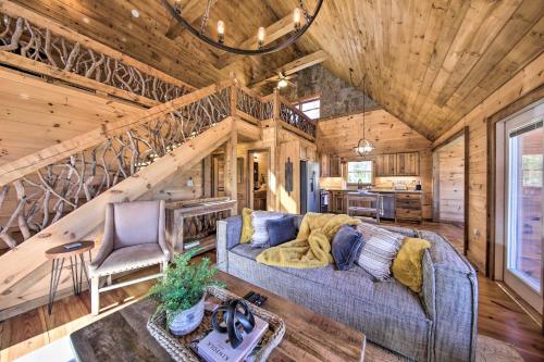 Stunning Escape with Loft, Hot Tub and Mtn Views! in Morganton, USA