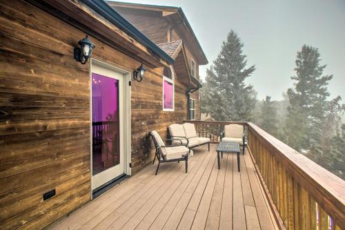 Balcony/terrace, Evergreen Cabin with Hot Tub and Panoramic Mtn Views! in Evergreen (CO)