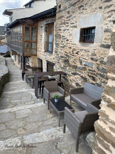 陽台/露台, 皇家郵局旅館 (Posada Real La Carteria) in 普埃夫拉德薩納夫裡亞