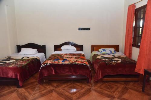 3 twin beds