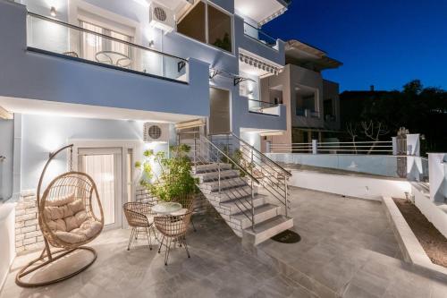 Exterior view, Ninemia Studios in Thassos