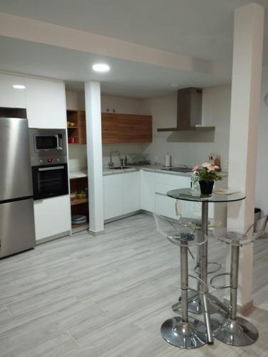 廚房, Apartamentos Las Huertas in 巴爾貝爾德德爾夫雷斯諾