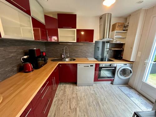 Konyha, Villa Petit-Père - à 400m de la plage (Villa Petit-Pere - a 400m de la plage) in Lanton