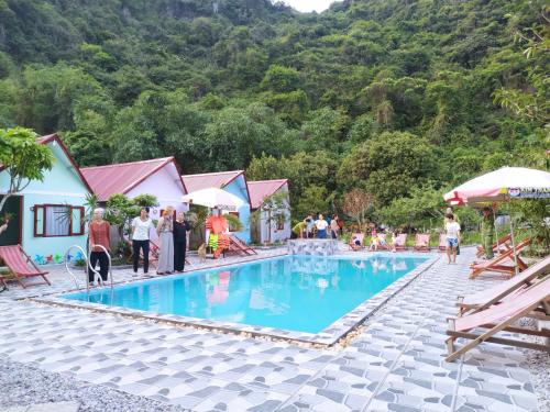 Swimming pool, Occult Lan Ha farmstay by CAT BA NATIONAL PARK HOMESTAY in Tran Chau