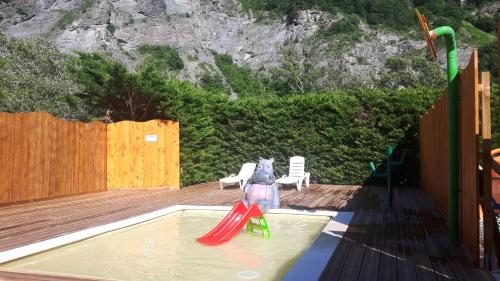 Piscina, Camping New Rabioux in Chateauroux-Alpes