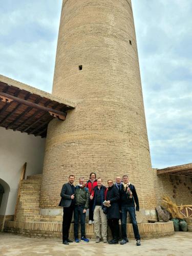 Exterior view, madrasah Polvon-Qori boutique hotel XIX century in Khiva
