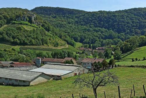 JURA - Maison de village entière avec piscine