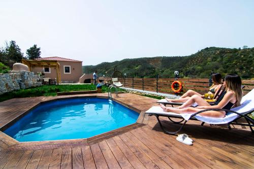 Ampelos Cretan Villa - Private Pool & Heated Ozone Jacuzzi