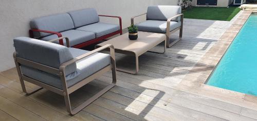 Villa Nananthée T5 de luxe,4-8 pers, piscine privée chauffée 5