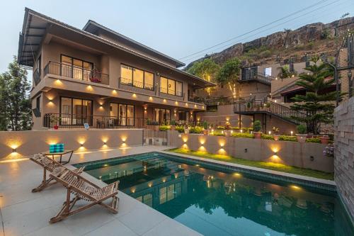 SaffronStays Cinco Elementos, Panchgani - stunning valley view pool villa