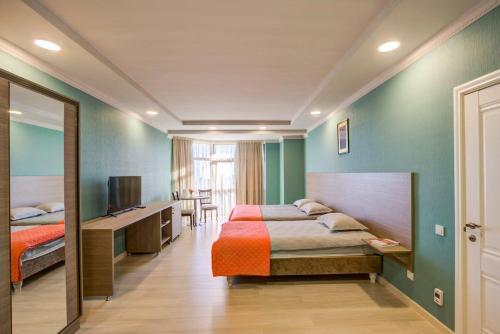 Bed, Квартира в Пансионате Costa Brava На Иссык-Куле in Bulan Sogottuu