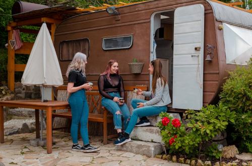 Cozy caravan next to minizoo in Počedělice