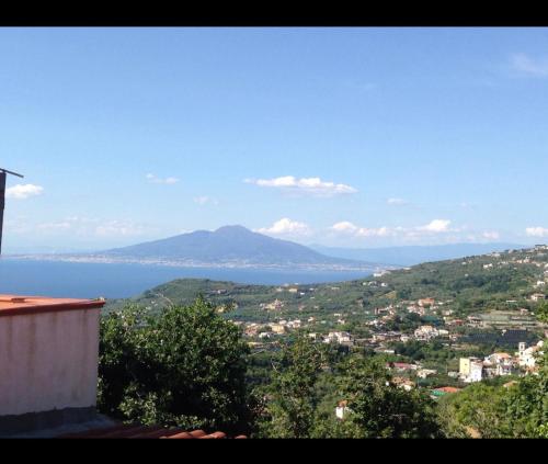 Villa con vista sul golfo di Napoli e isola di Capri