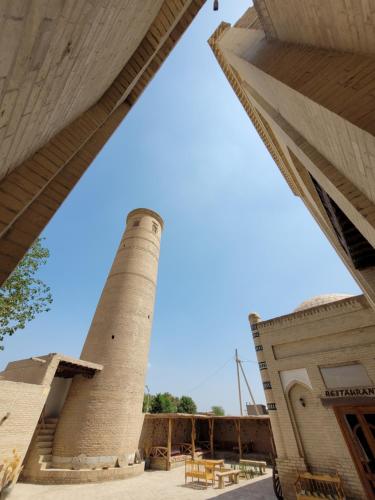 Exterior view, madrasah Polvon-Qori boutique hotel XIX century in Khiva