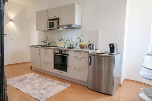 مطبخ, Hotel Service Apartments am Prinzenplatz - Superior in كامب-لينتفورت