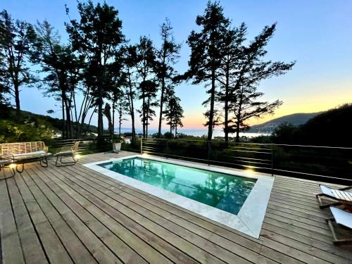Villa piscine Sagone Paradise avec magnifique vue mer - Location, gîte - Coggia