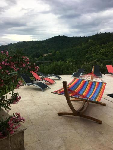 Villa d'une chambre avec piscine privee sauna et terrasse amenagee a Prades gîte à louer Lalevade-d'Ardèche