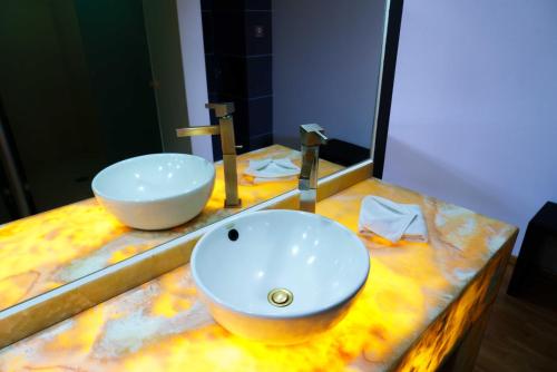 Bathroom, Hotel Ibiza Plaza in Tlalnepantla