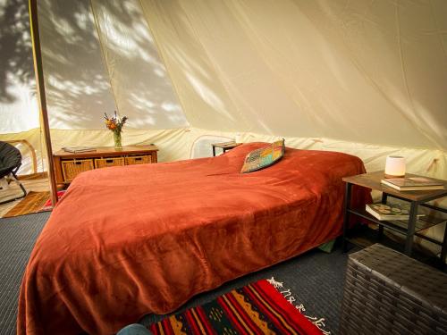 Glamping in the Redwoods with a hot tub! thumb 4