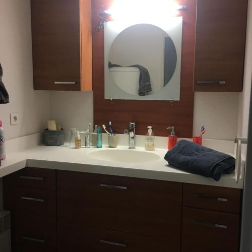 Bathroom, Appartement spacieux au Cap d'Agde 120 m² avec piscine partagee near Les Vagues