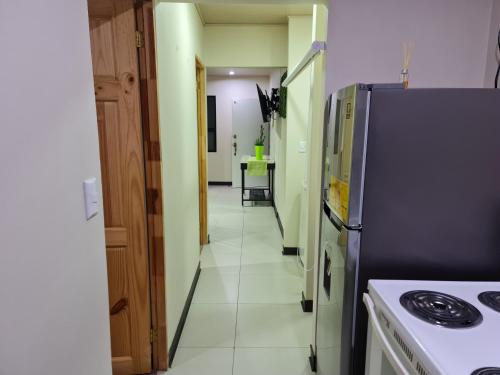 Kitchen, Fully-equipped 2-bedroom apartment in San Jose in Hospital