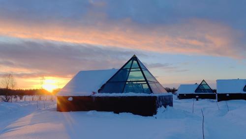 Aurora Pyramid Glass Igloos