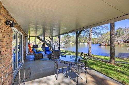 Lakefront Eatonton Home Boat Dock and Fire Pit