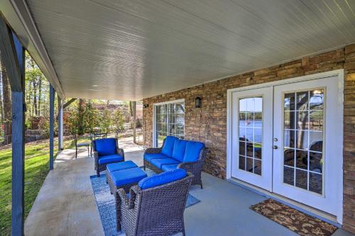 Lakefront Eatonton Home Boat Dock and Fire Pit