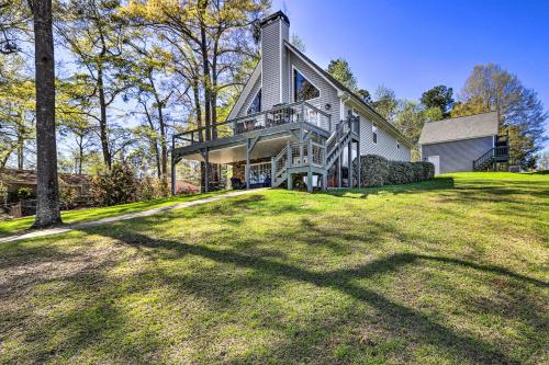 Lakefront Eatonton Home Boat Dock and Fire Pit