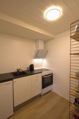 מטבח, Cosy apartment near beach, marina & city centre in Argir