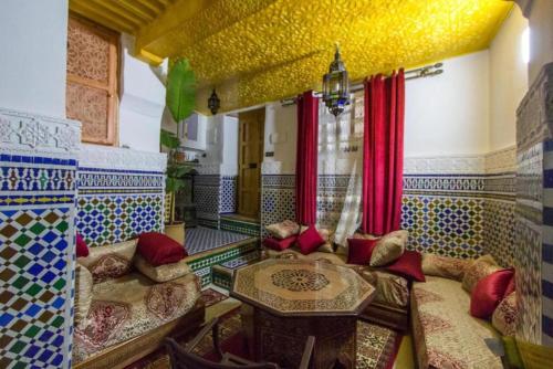 Foyer, Dar Zin in Fez