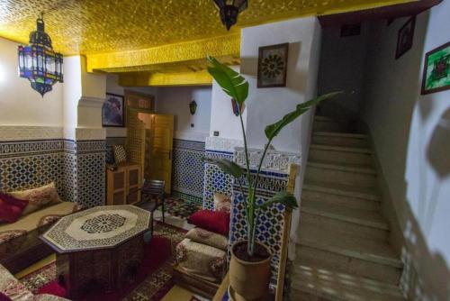 Foyer, Dar Zin in Fez