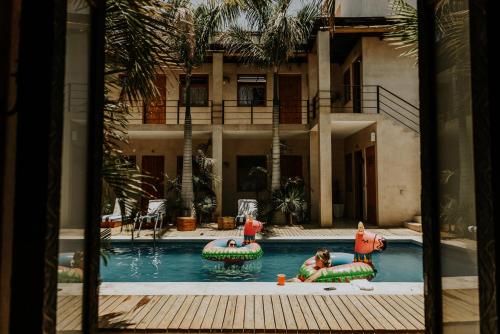 Úszómedence, Hotel Casa Tota in Todos Santos