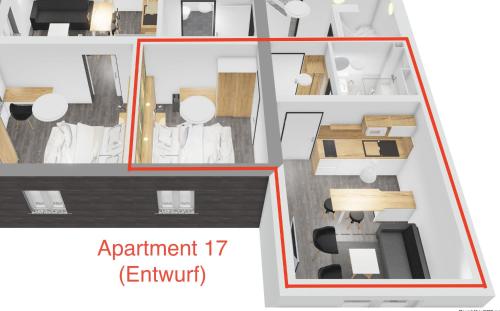 1 king bed, 1 sofa bed
