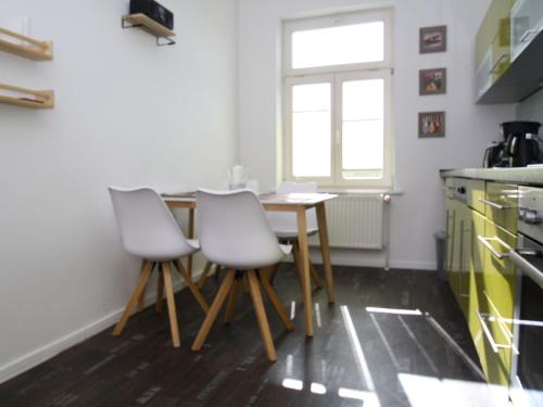 kuhinja, Ferienwohnung am Aubach in Schwerin in West-stadt