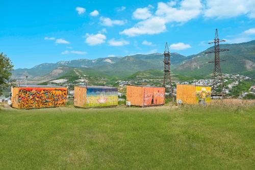 Garden, TEVRA Nature, Retreat Mountain Cabins Above the City Ijevan, Dilijan in Ijevan