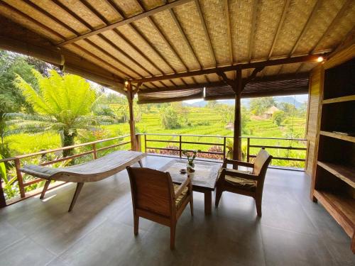 Balcony/terrace, Sawah Indah Villa in Sidemen