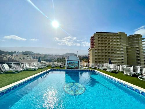  Reformed Studio, Wifi, rooftop pool and ocean view in Puerto de la Cruz in Puerto de la Cruz