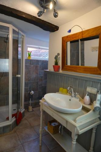 Fürdőszoba, Villa Velo in Meinhard