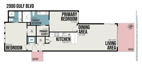 Sonrisa Unit-3/ Lovely Condo , 2 Bedrooms-2Baths