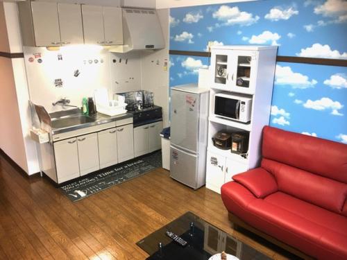 오키나와 본섬 Cozy Family room KY apartment 3성급 싱글룸 레스토랑