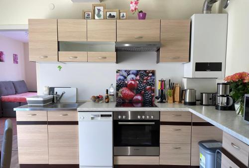 Konyha, Wehr Orchidee Apartment in Wehr