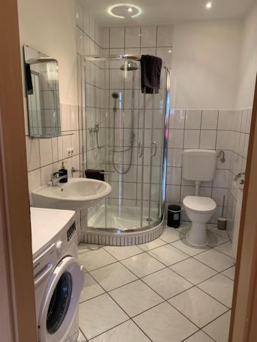 Fürdőszoba, 1-Zimmer-Wohnung Astfeld in Langelsheim