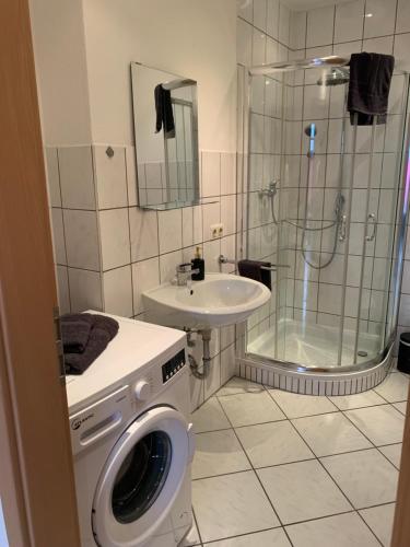 Fürdőszoba, 1-Zimmer-Wohnung Astfeld in Langelsheim