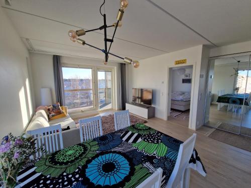 62m2 10th floor modern apartment with sauna and view