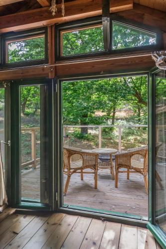 Balcony/terrace, Hani Kastania - Chania retreat for families and groups for holidays and workshops in Mousoures